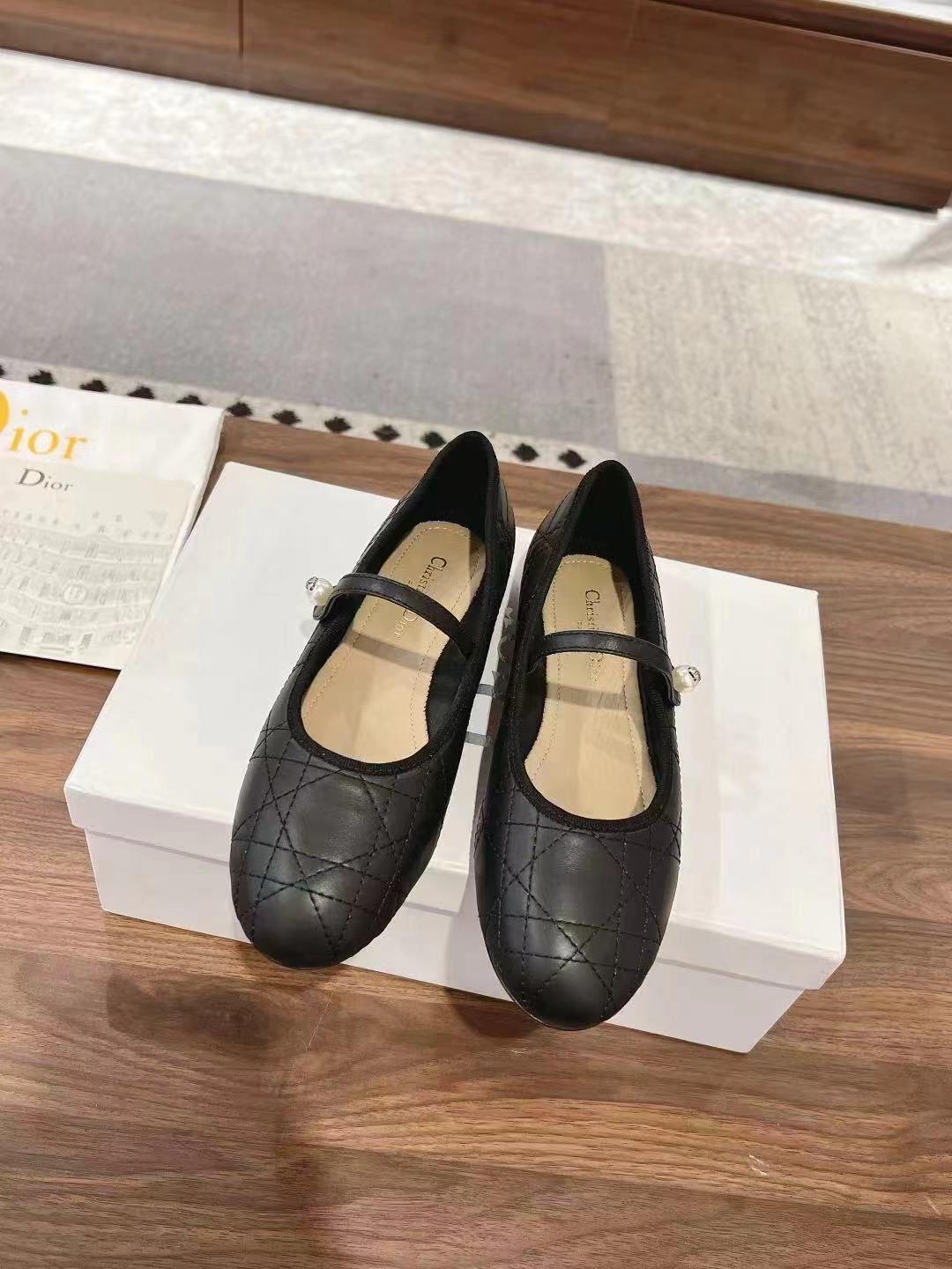Christian Dior Ballet Flat Black