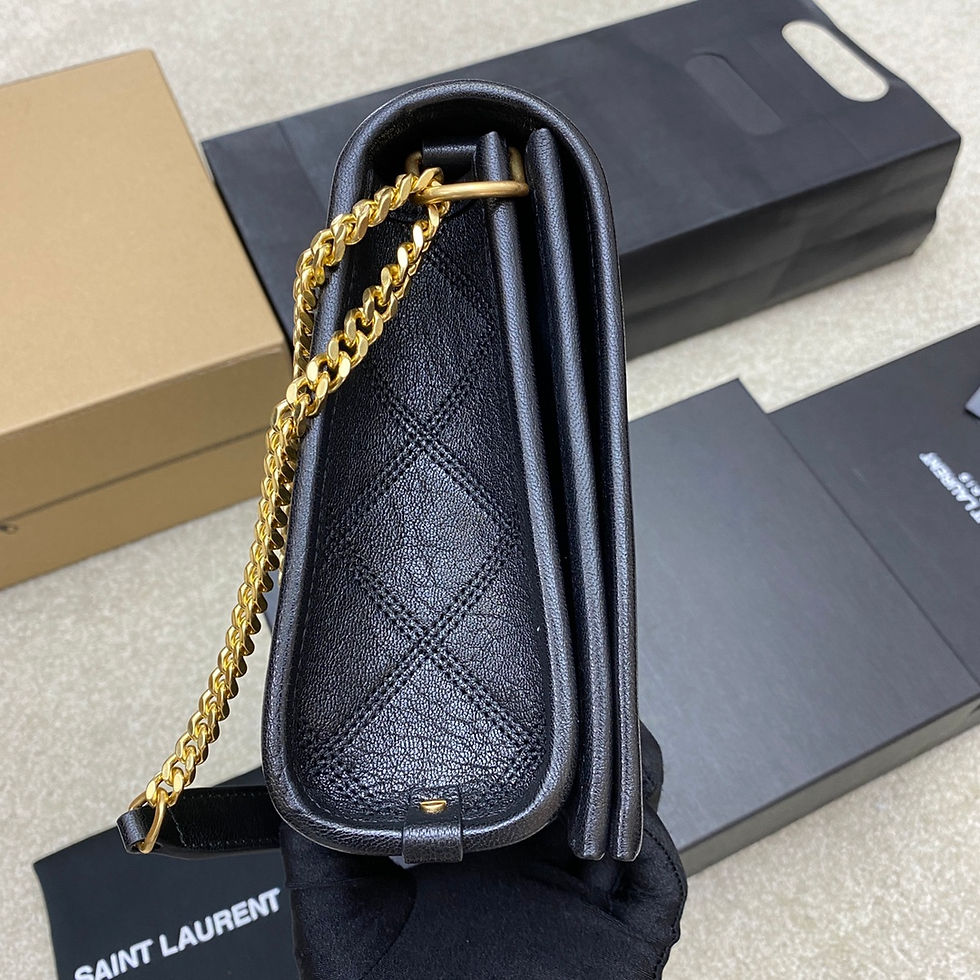 Thumbnail: YSL Sling Bag 2 Way Black Gold
