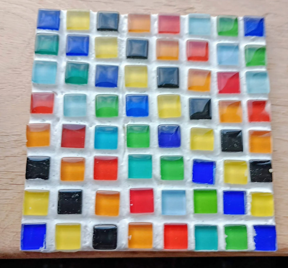 SEND ✨ Create Your Own Mosaic Wooden Coaster! ✨ Age 4 plus 