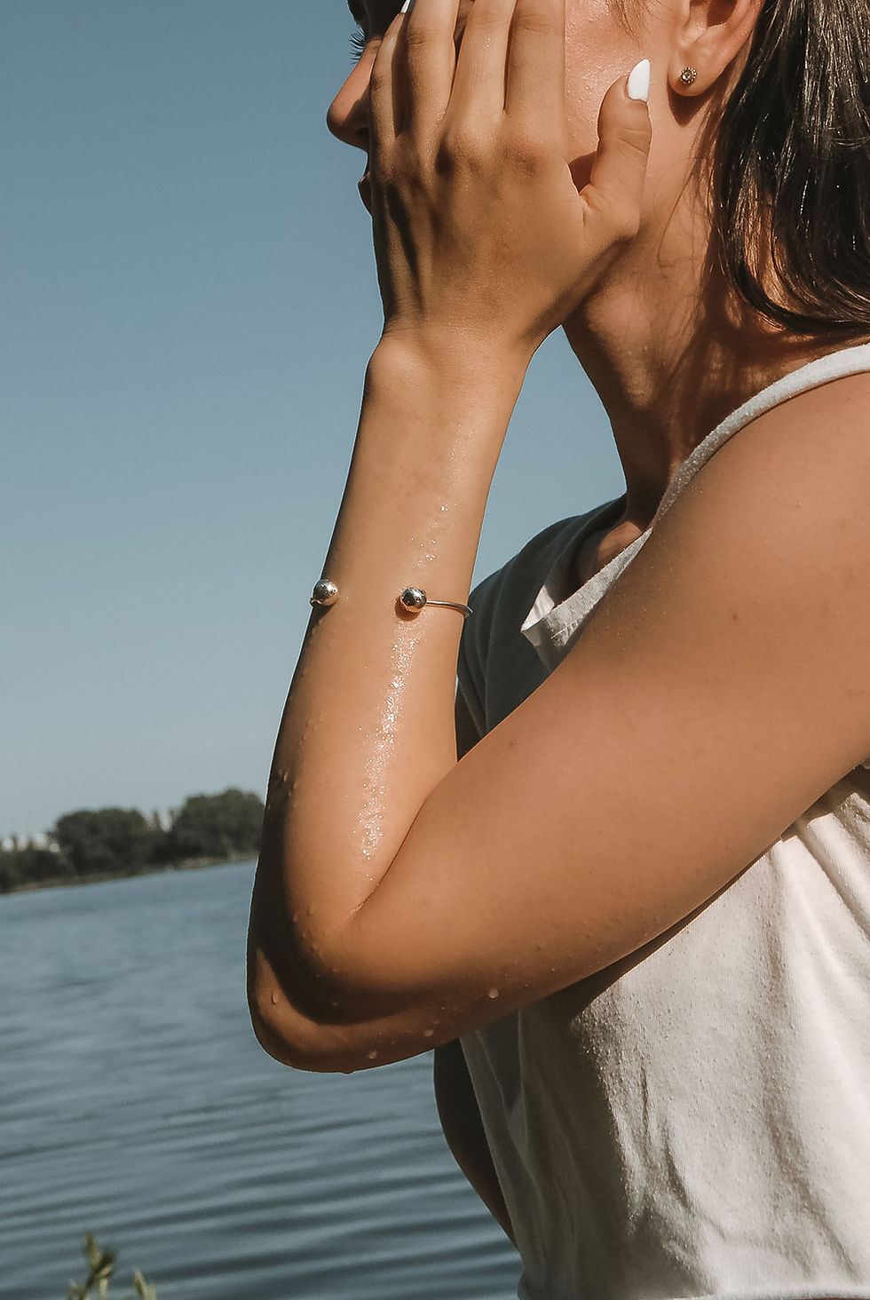 Miniatura: Bracciale due bolle