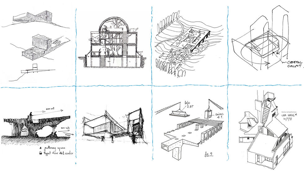 Cróquis arquitectónicos