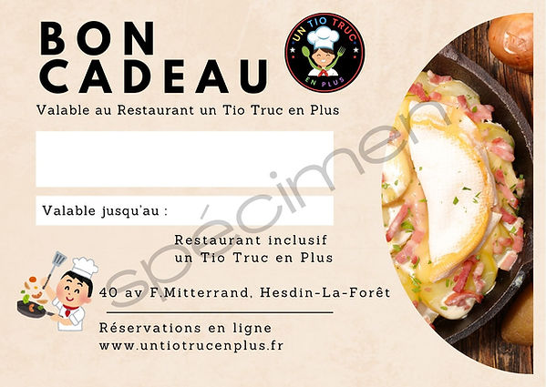 bon cadeau