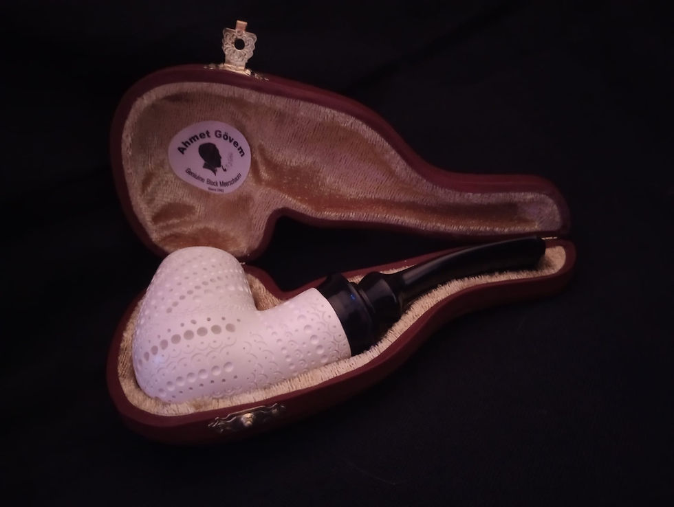 Thumbnail: Brandy Meerschaum Pipe , Hand-carved Turkish OCP240