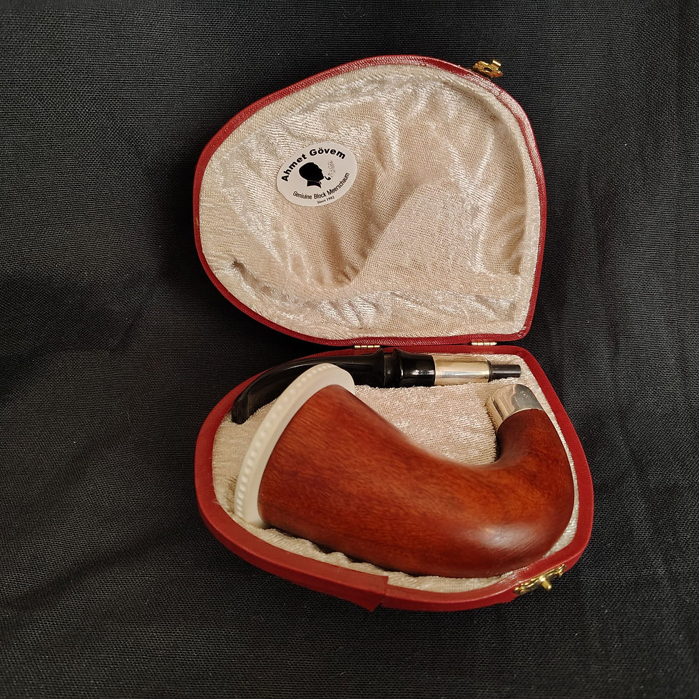 Thumbnail: Calabash Hand-carved Turkish Meerschaum Pipe , Ocp935