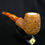 Thumbnail: Floral Meerschaum Pipe , Hand-carved Turkish OCP122