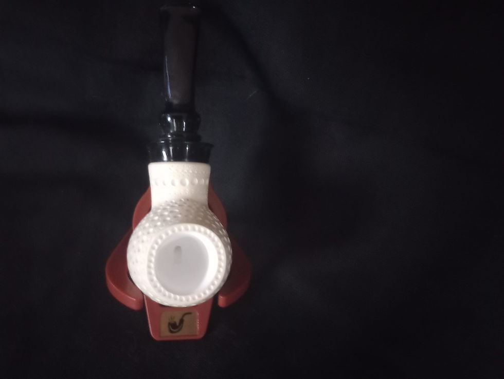 Thumbnail: Apple Style Meerschaum Pipe , Hand-carved Turkish OCP279