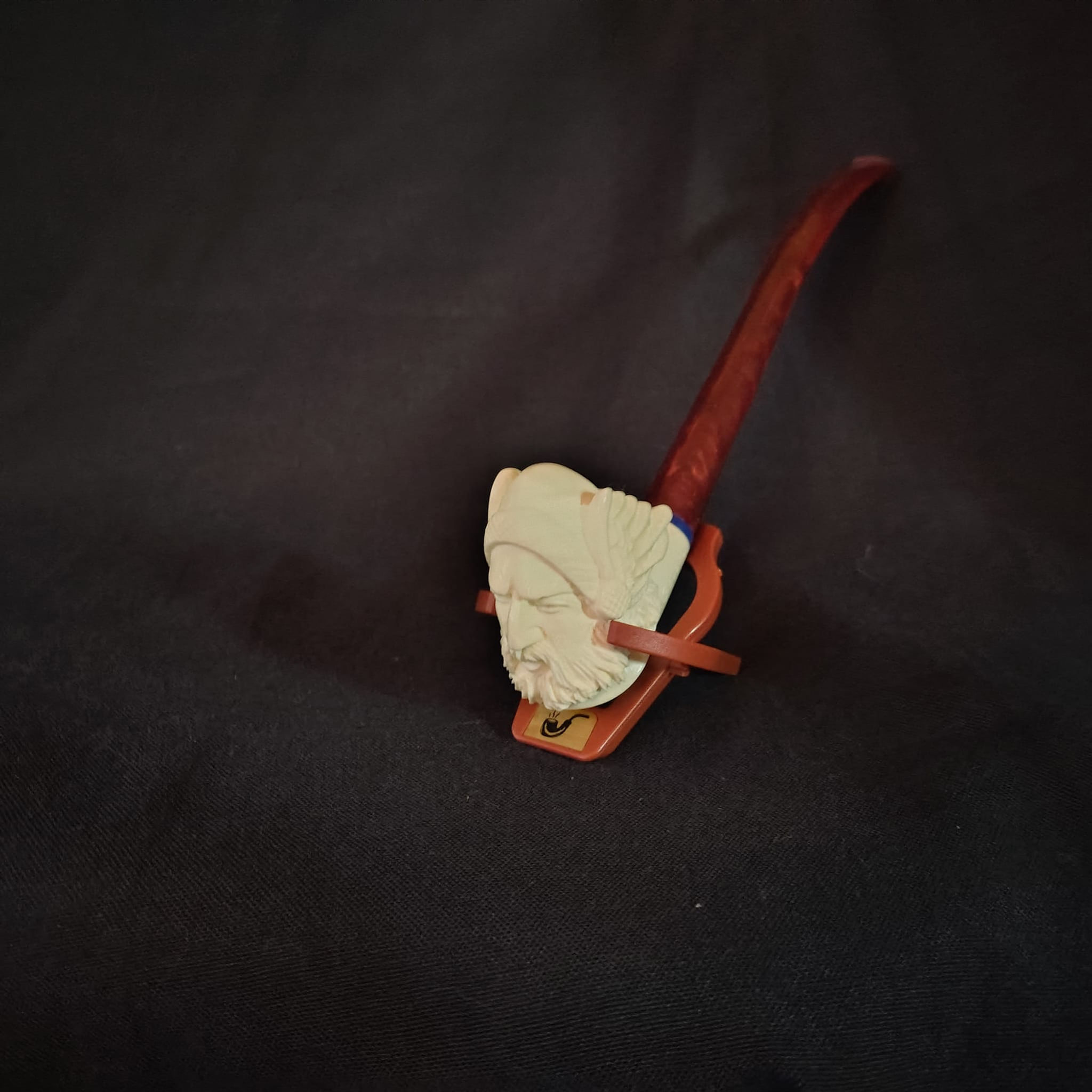 Figure Churchwarden, Hand-carved Turkish Meerschaum Pipe , Ocp960