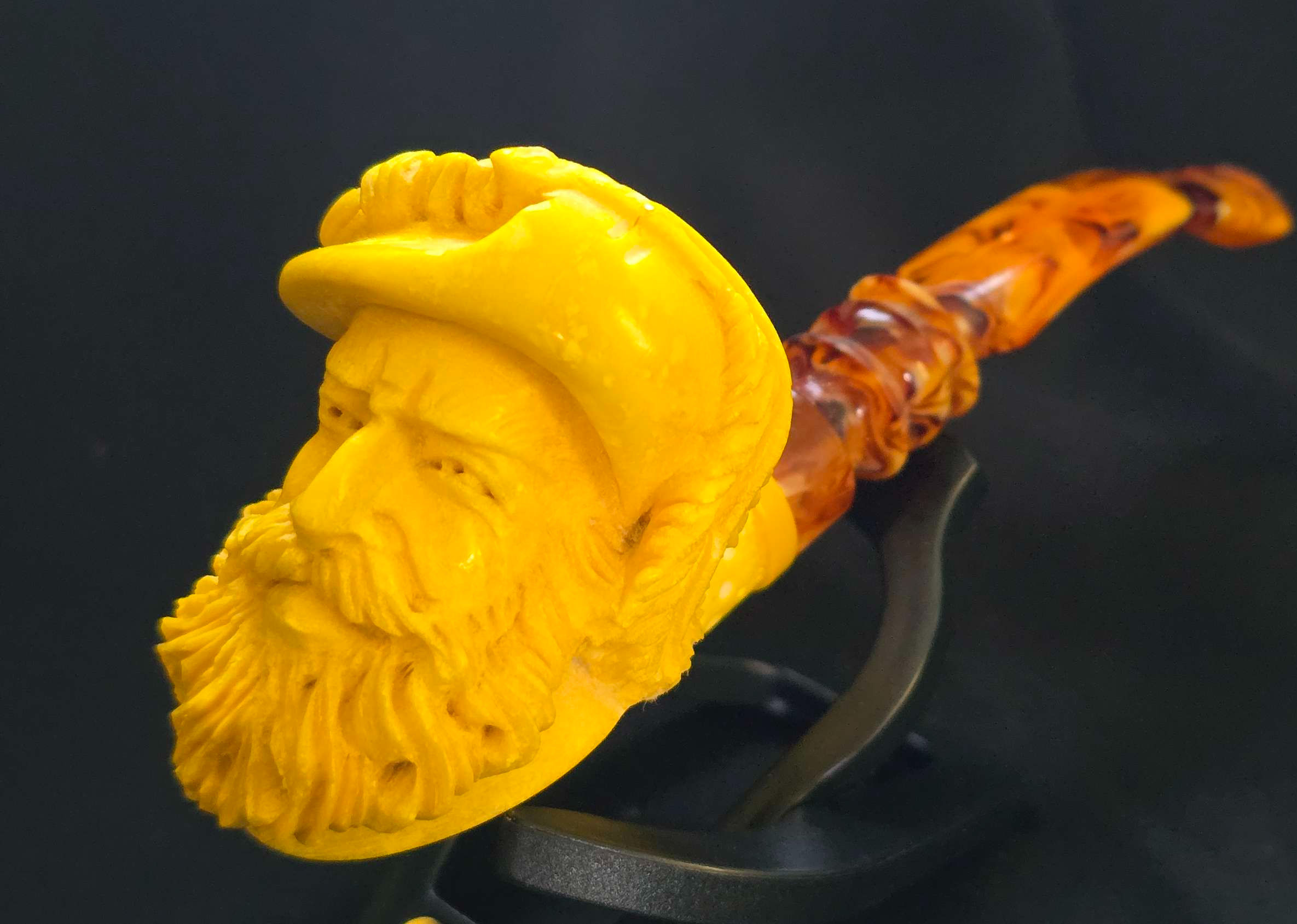  Poet Meerschaum Pipe , Hand-carved Turkish OCP583