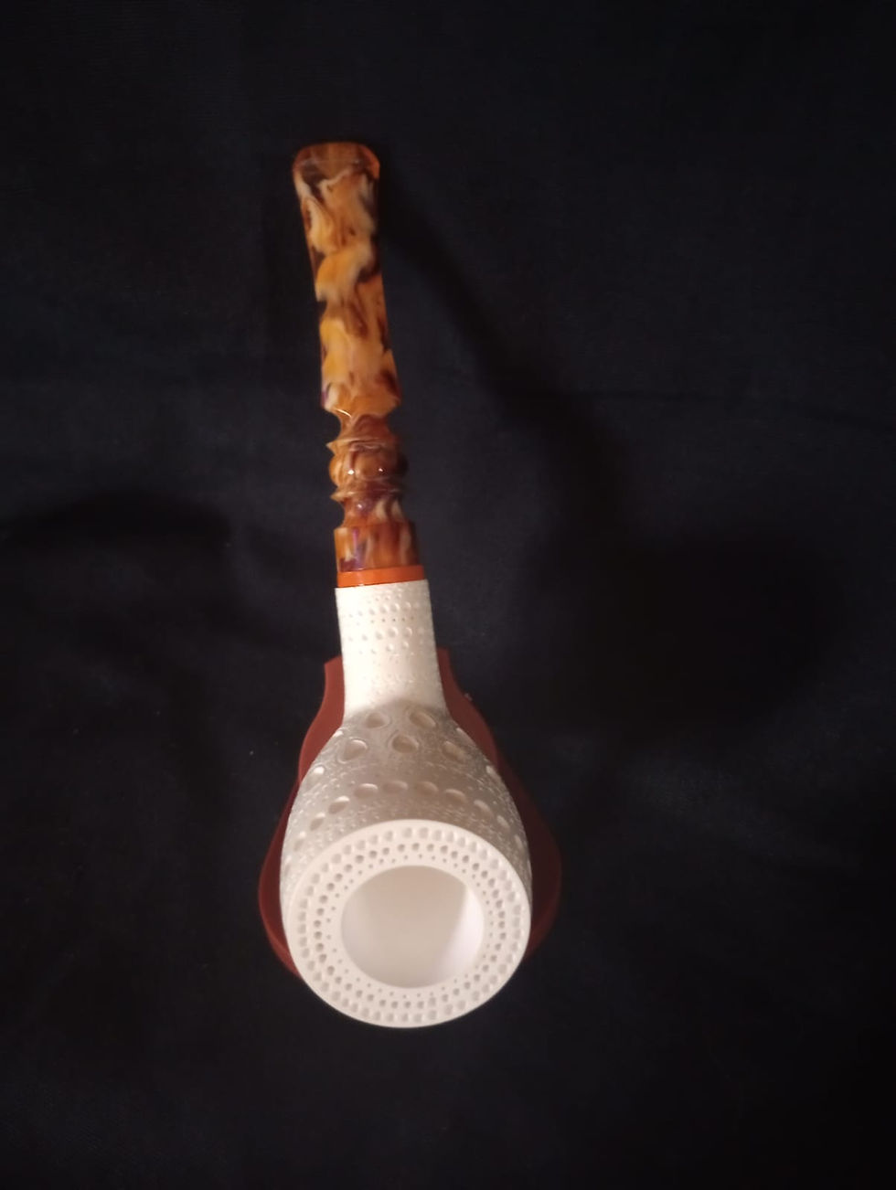 Thumbnail: Cutty style Meerschaum Pipe , Hand-carved Turkish OCP241