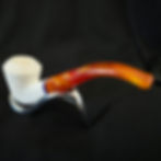 Thumbnail: Bent Dublin Hand-carved Turkish Meerschaum Pipe , Ocp1193