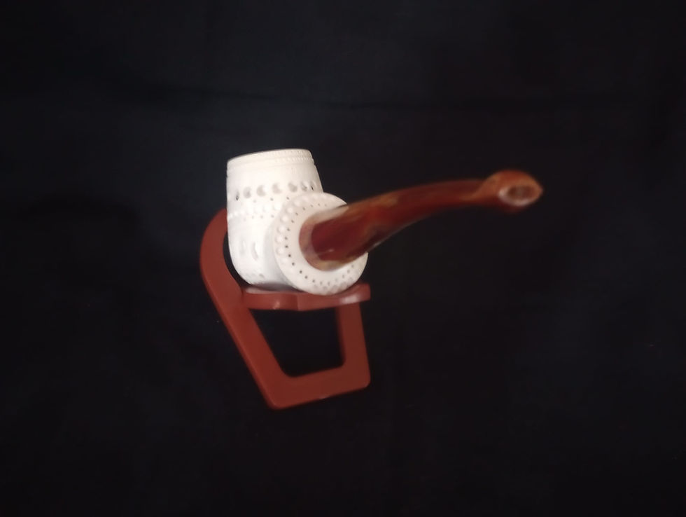 Thumbnail: Brandy StyleMeerschaum Pipe , Hand-carved Turkish OCP482