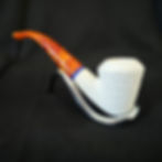 Thumbnail: Bent Dublin Hand-carved Turkish Meerschaum Pipe , Ocp1193