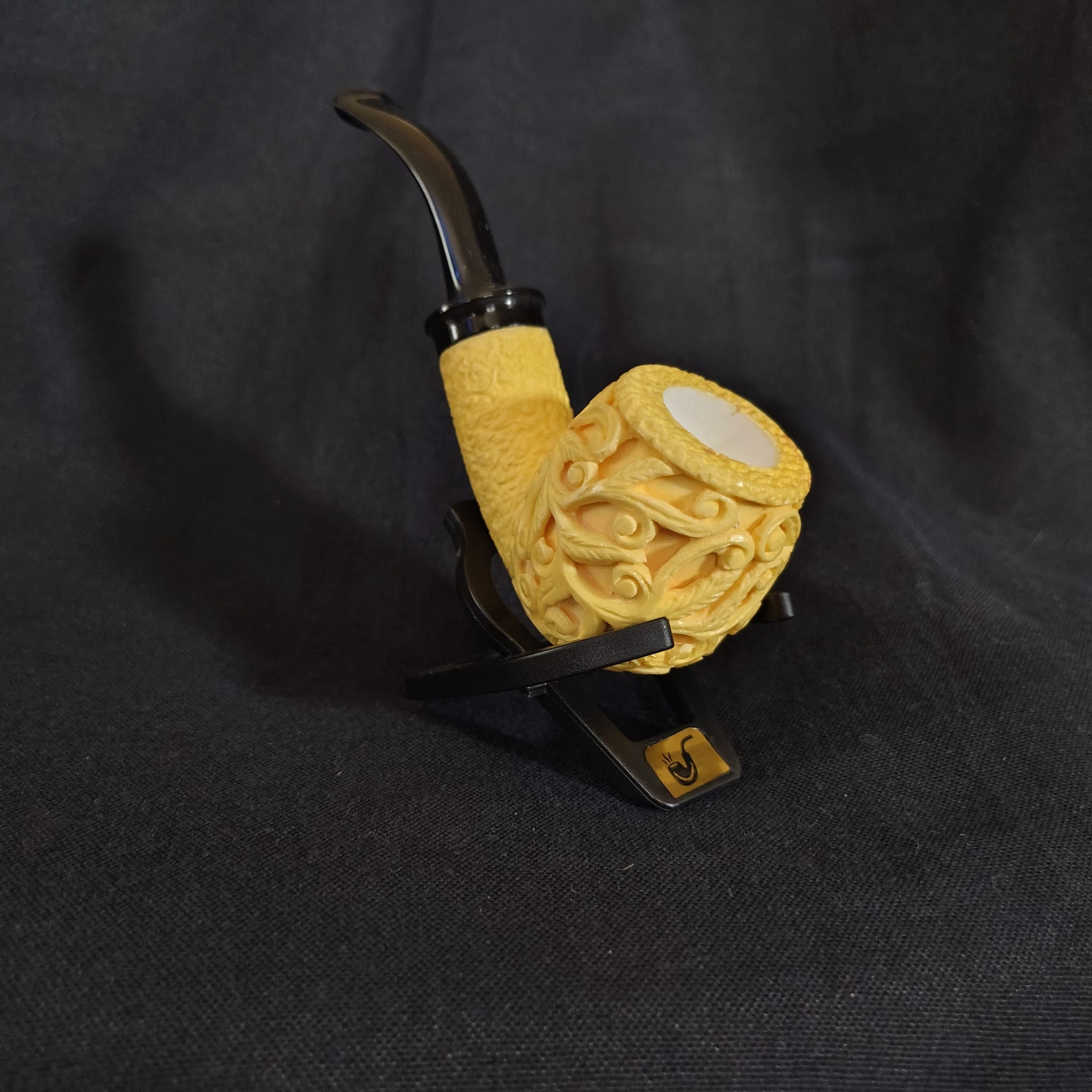  Ornament Egg style ,Hand-carved Turkish Meerschaum Pipe , Ocp923    