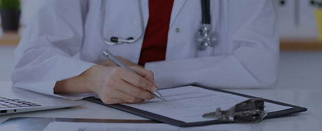 Doctor writing a prescription for testosterone
