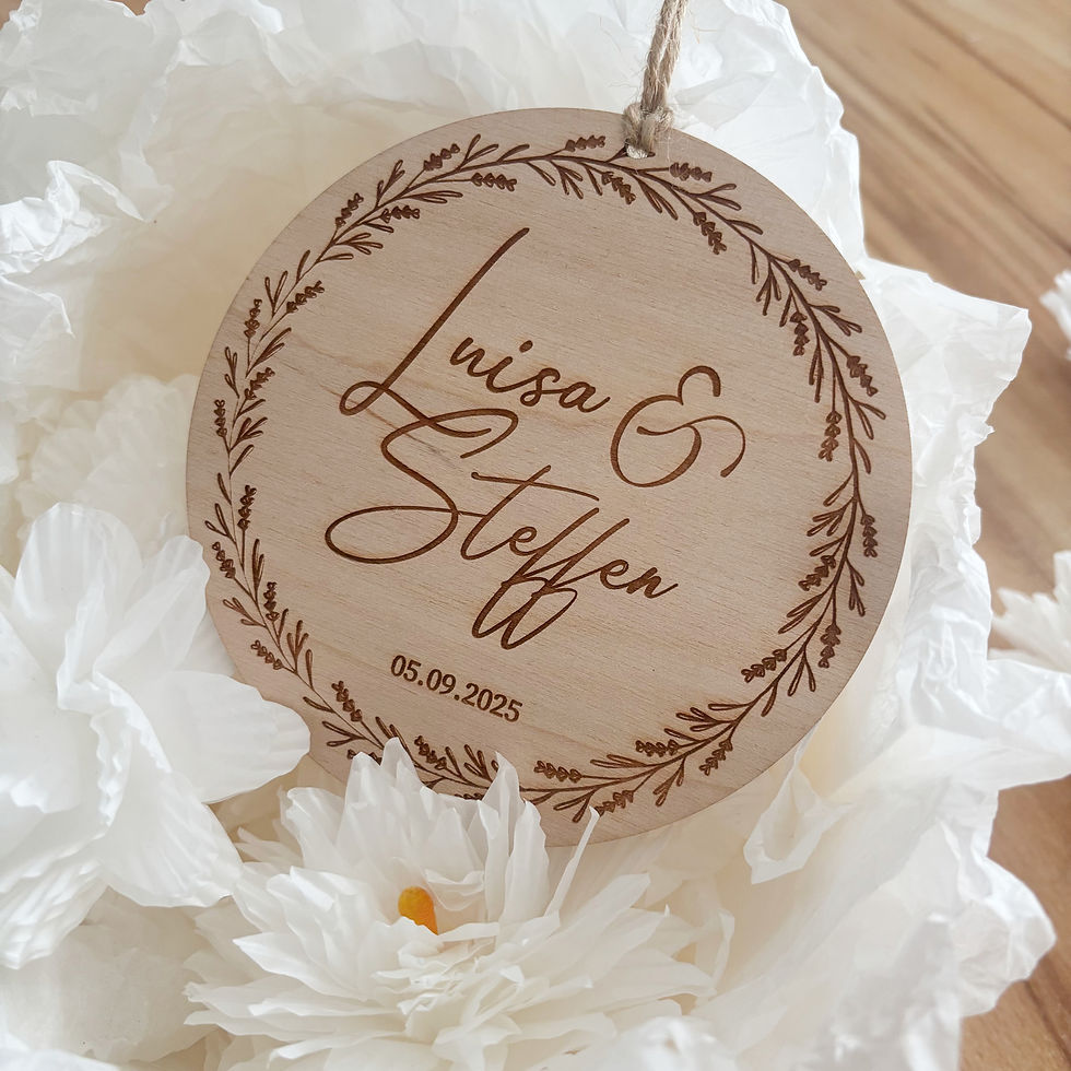 Miniaturbild: Holzschild "Hochzeit" 20 cm / Türschild / Geschenk Hochzeit / Namensschild