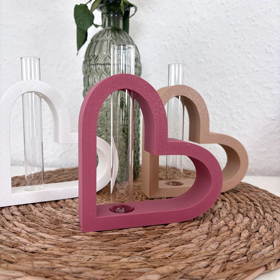 Miniaturbild: Vase Herz / Geschenk Muttertag / Blumenvase / Vase Herzform
