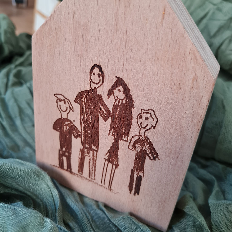 Miniaturbild: Holzhaus "Kinderzeichnung"