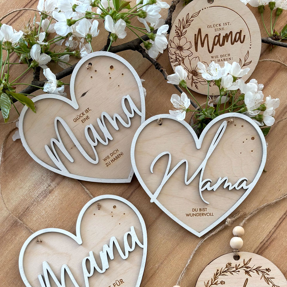Miniaturbild: Herz "Mama" 14 cm / Muttertag / Geburtstag