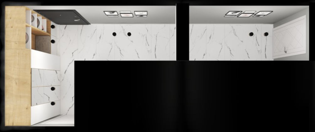 Интериор на антре в сиво