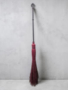 Pink iron hearth broom
