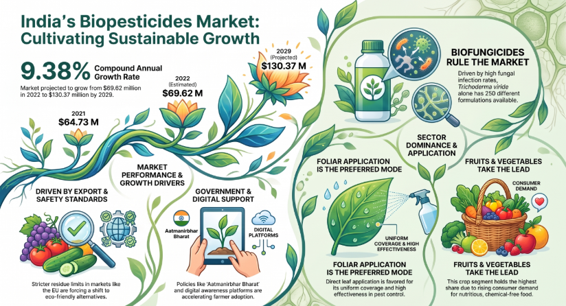 India Biopesticides Market Size, Share, Trends, Growth and Forecast 2026–2034