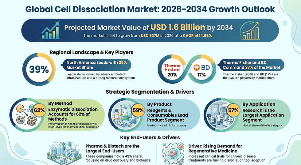 Cell Dissociation Market Size, Cell Biology Research Applications and Industry Growth Forecast 2026–2034