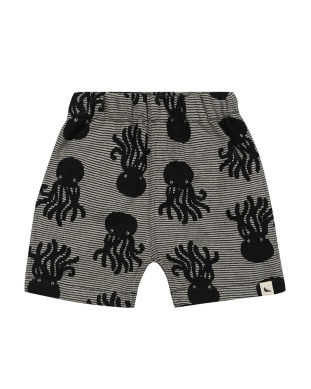 Octo Jacquard Shorts Reversible in black/pumice von Turtledove