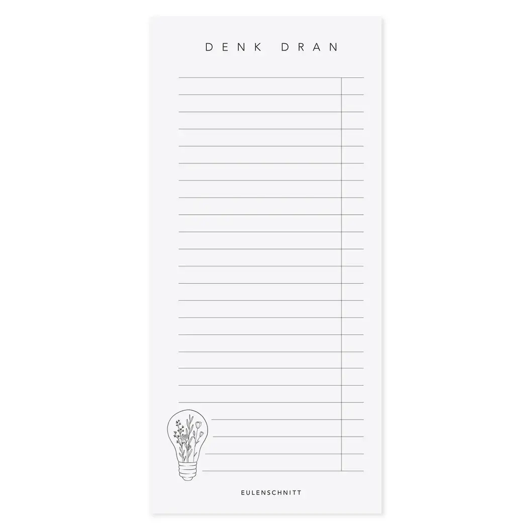 Block Denk dran von Eulenschnitt