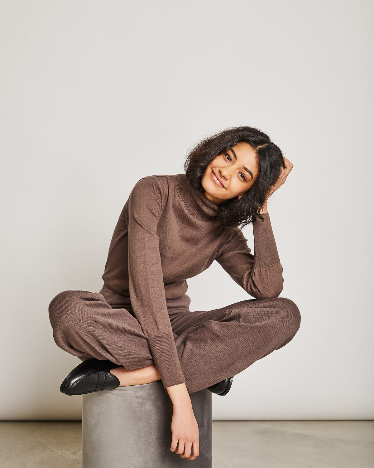 Knit Pants Ana in greige von Jan n June