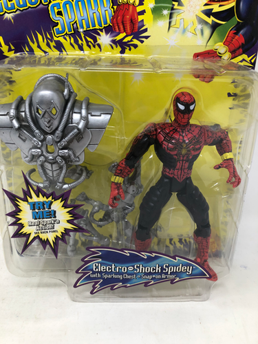Spider-Man Electro Spark Shock Spidey Toybiz