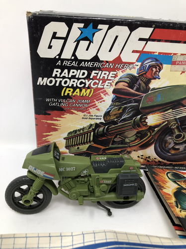 GIJOE Rapid Fire Motorcycle with box and instructions