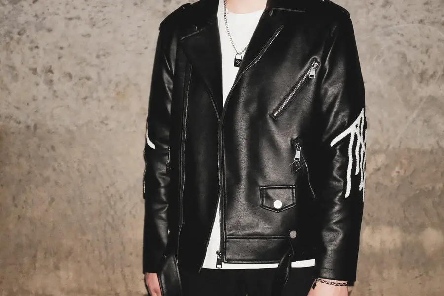 Thumbnail: Sleep Token Faux Leather Jacket Size M Brand New