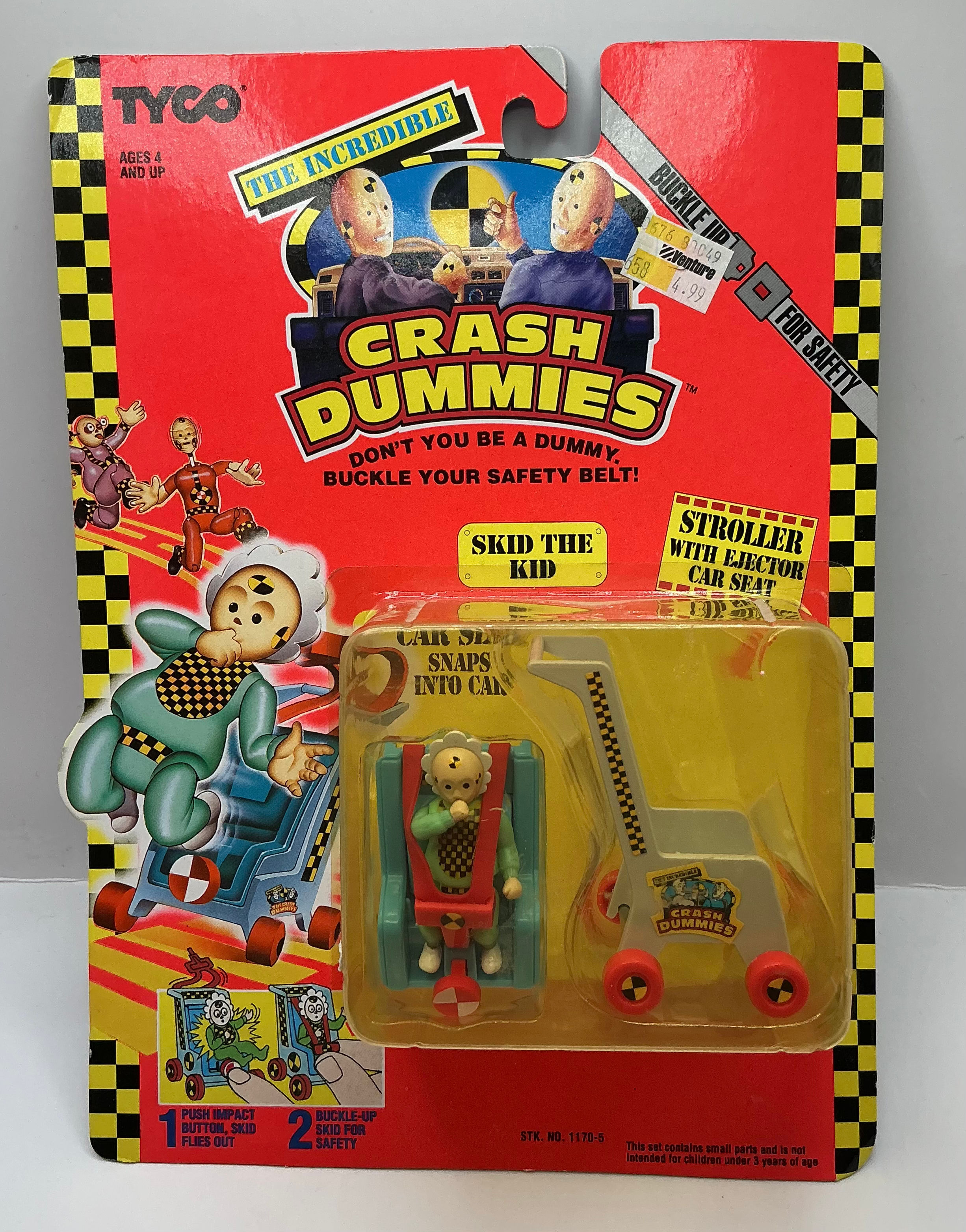 Tyco Incredible Crash Dummies Skid the Kid figure