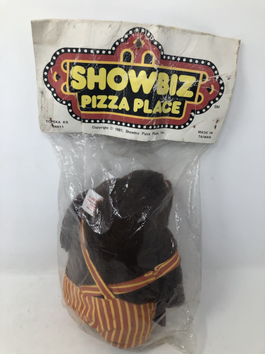 Rare Showbiz Pizza Place Billy Bob Plush Topeka Ks