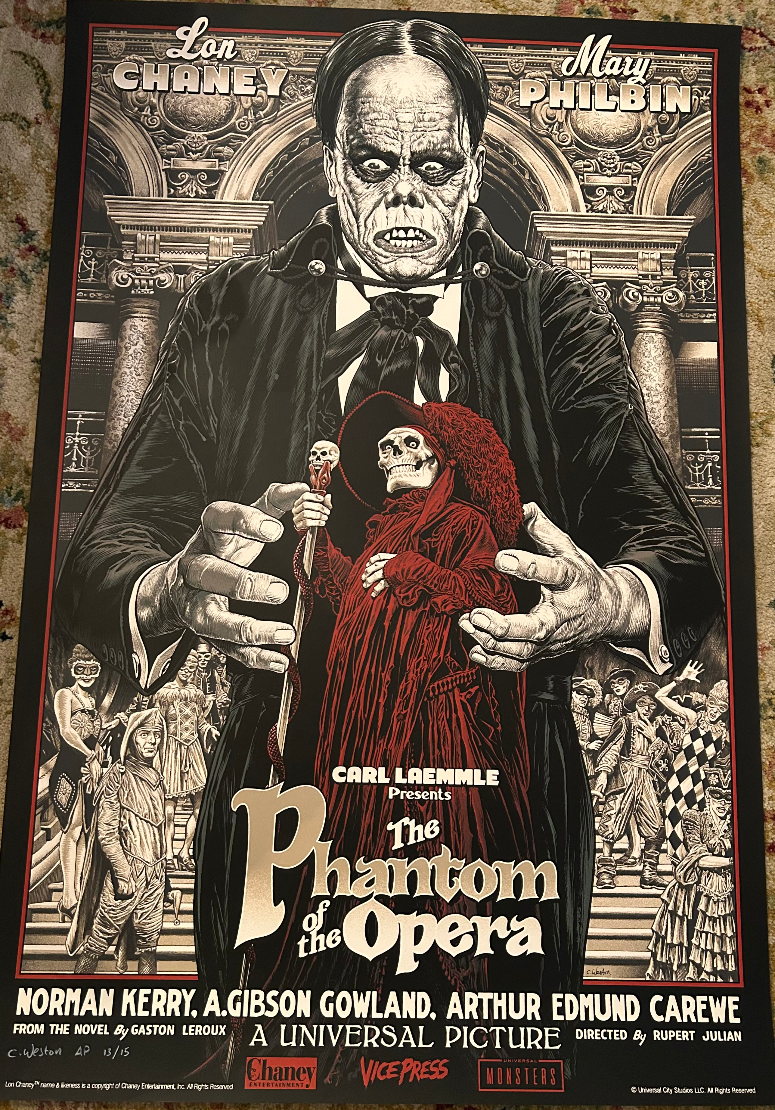 Phantom of the Opera Mondo Limited Poster 