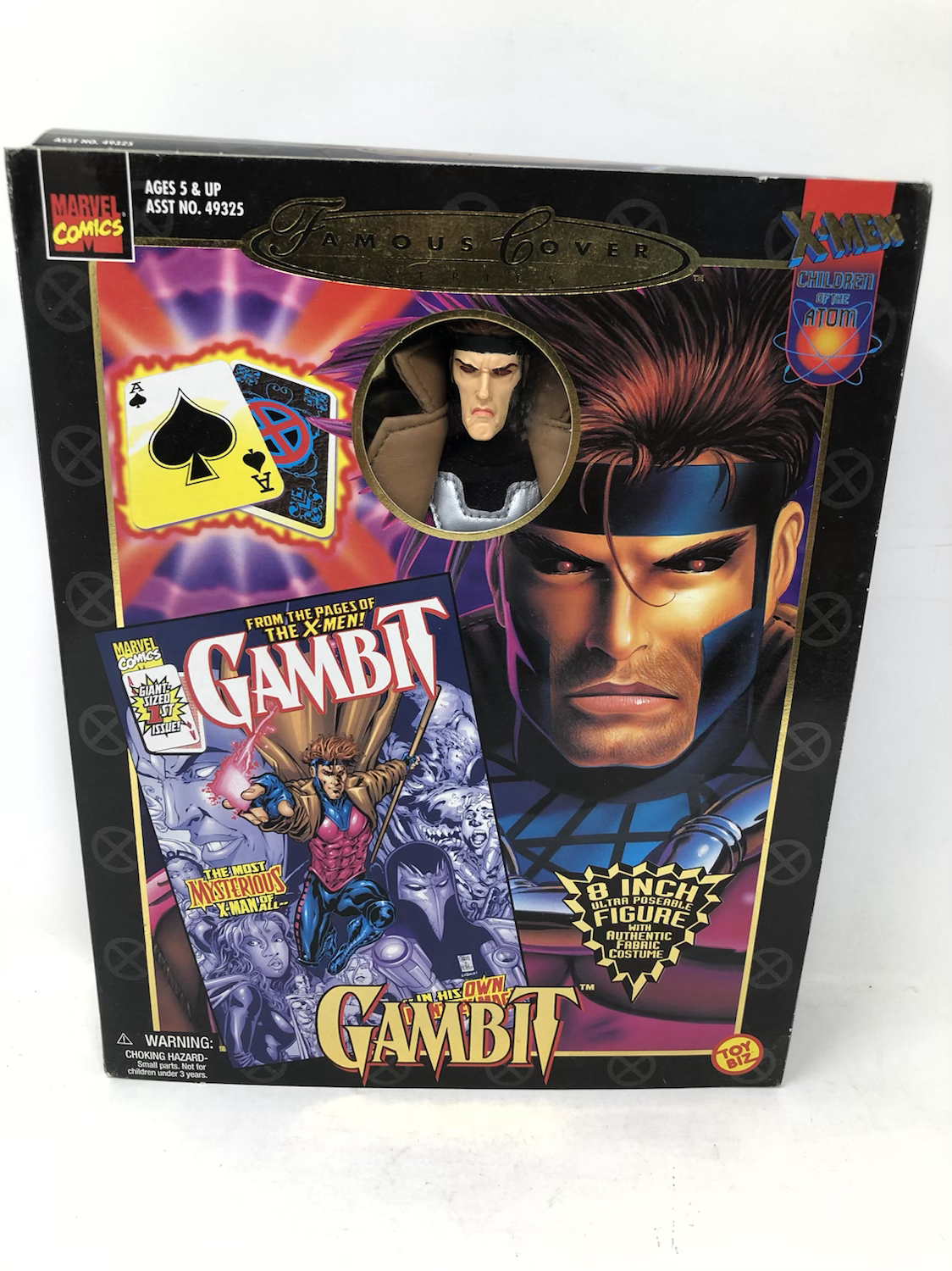 Marvel Famous Covers Gambit 8” Toybiz 