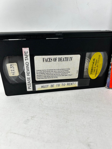 Faces Of Death IV VHS open | 1313Mockingbirdlane