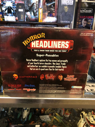 Horror Headliners Leatherface Freddy 6” Jason Voorhees Poseables