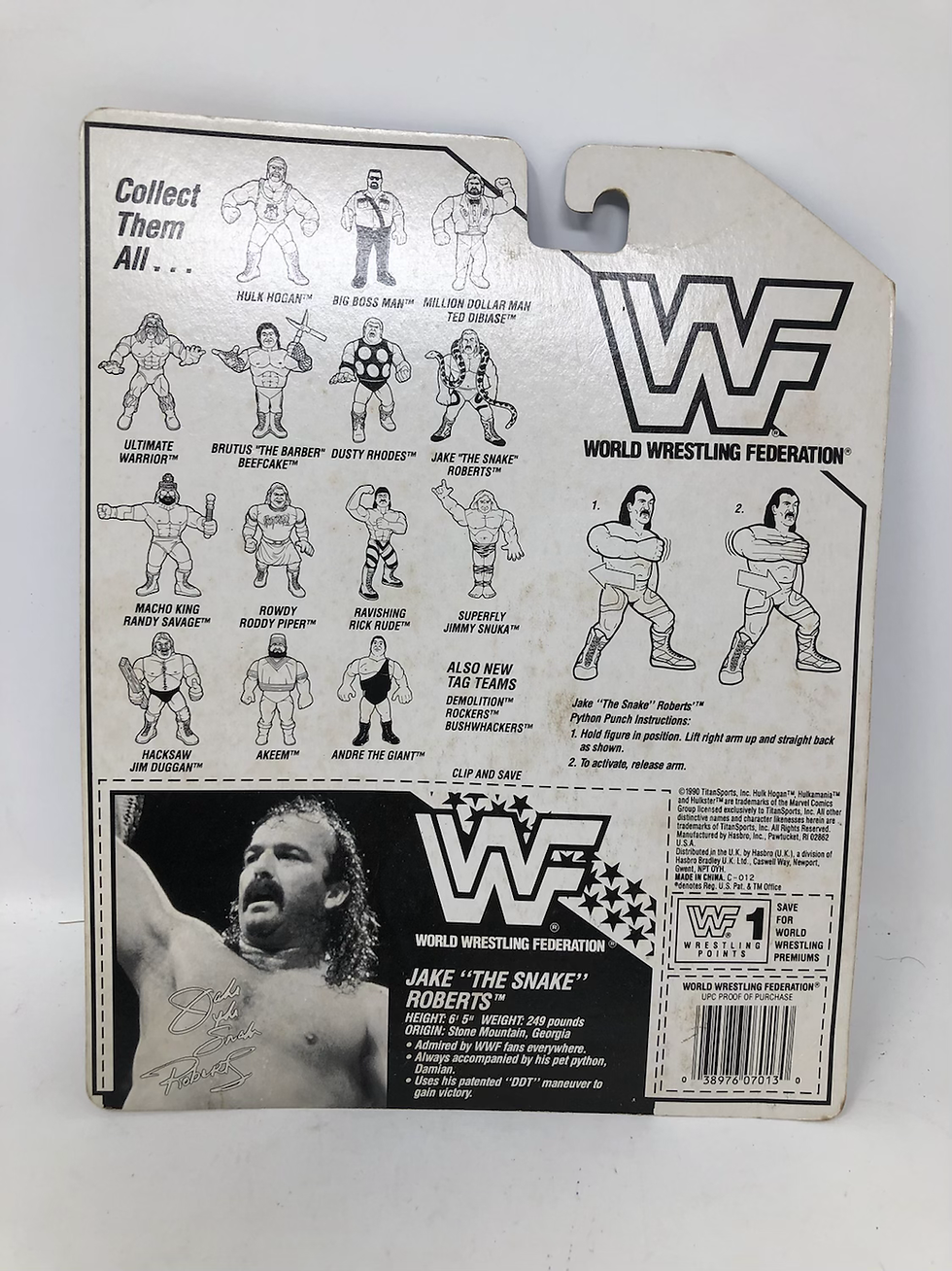 Thumbnail: WWF Jake the Snake Roberts 1990 Green Shorts
