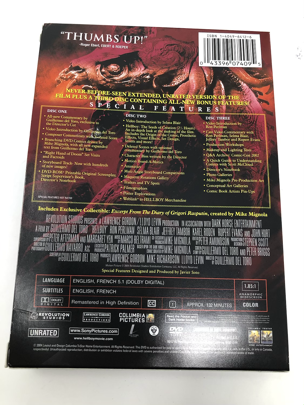 Thumbnail: Hellboy 3 Disc Director’s Cut DVD Boxset w/ Statue 