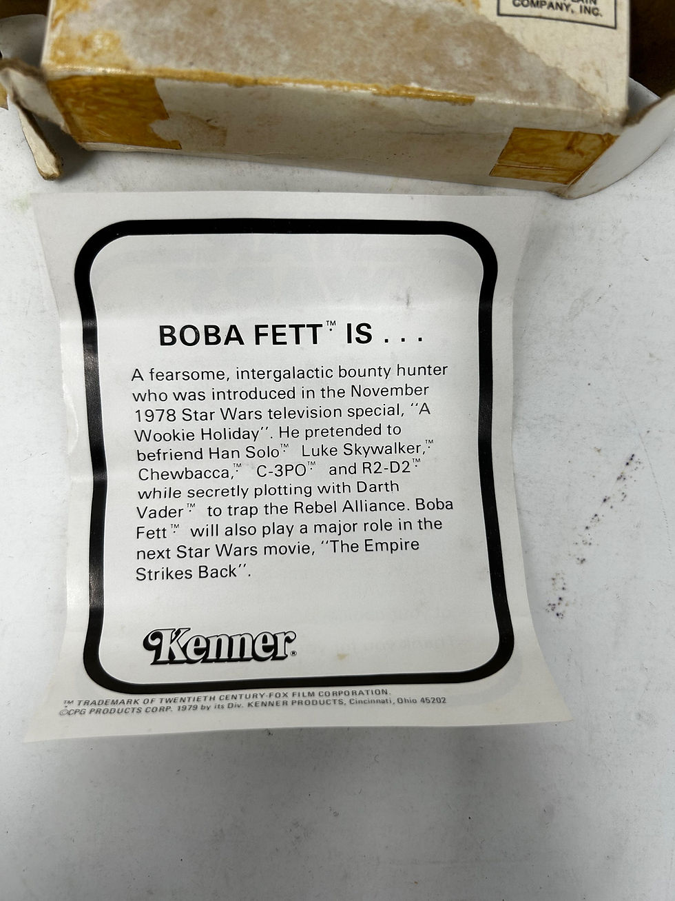 Thumbnail: Star Wars Boba Fett 1979 Kenner Mail Order Figure *sealed 