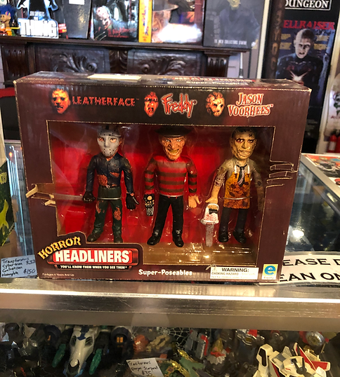 Horror Headliners Leatherface Freddy 6” Jason Voorhees Poseables Horror Headliners Leatherface Freddy 6” Jason Voorhees Poseables