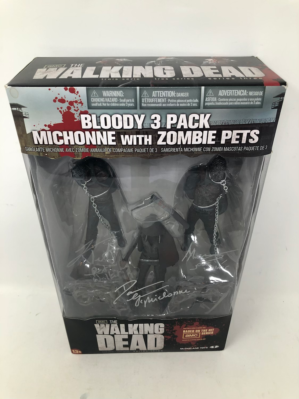 Thumbnail: McFarlane Walking Dead Figures Autographed by Michonne and Pet Zombies