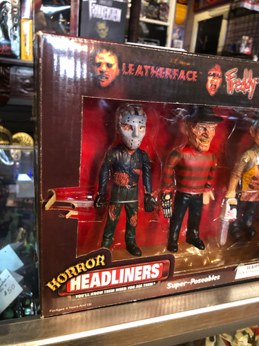 Horror Headliners XL フィギュア ジェイソン　 フレディ Horror Headliners Leatherface Freddy 6” Jason Voorhees Poseables
