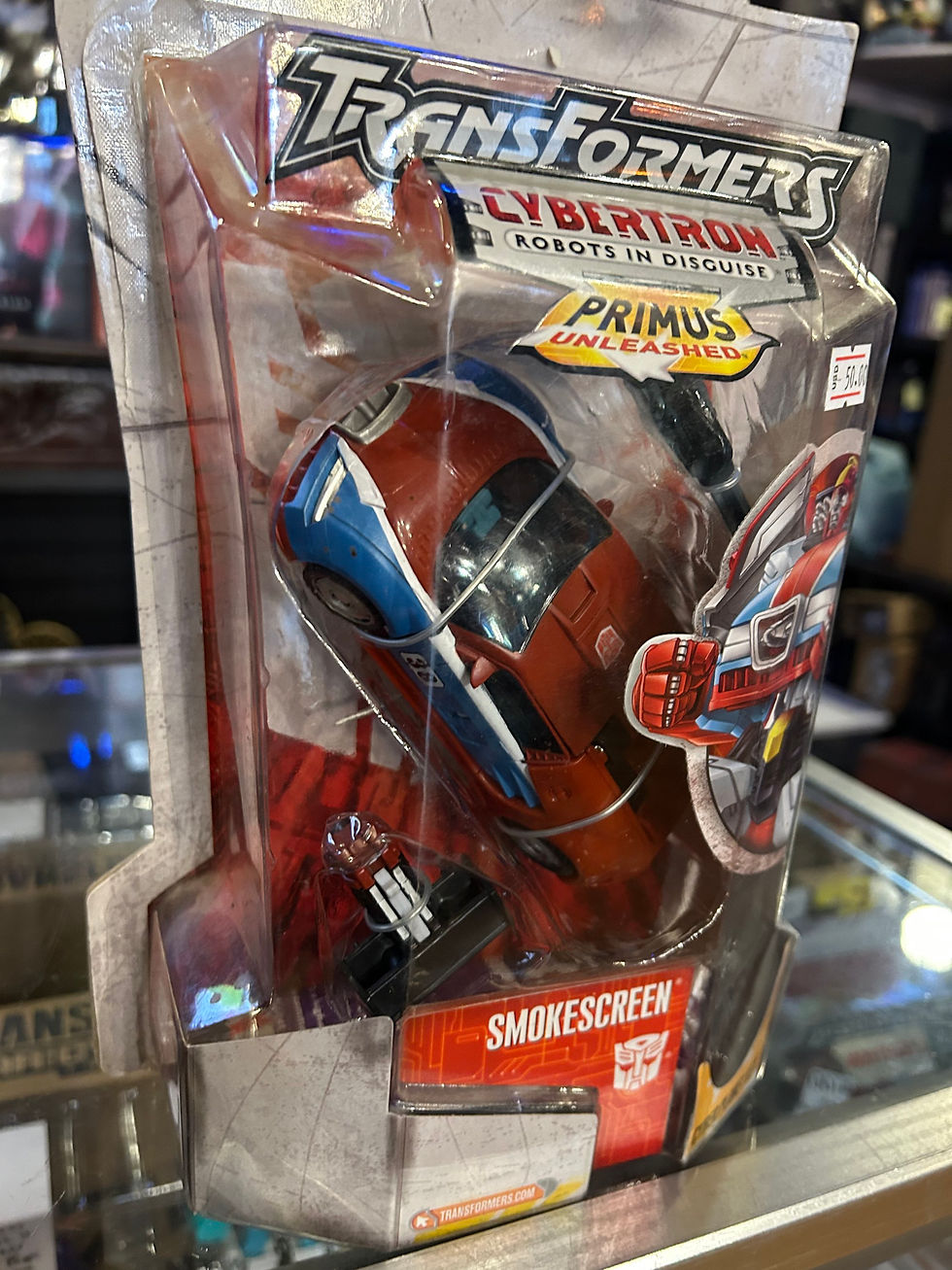 Thumbnail: Transformers Smokescreen Cybertron Primus Unleashed 