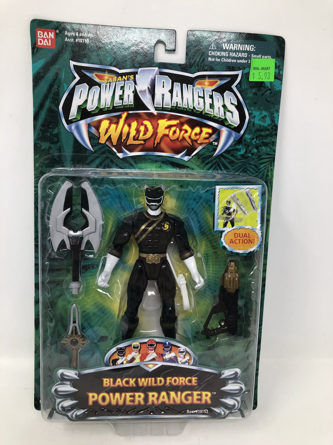 Power Rangers Wild Force Black Ranger Bandai