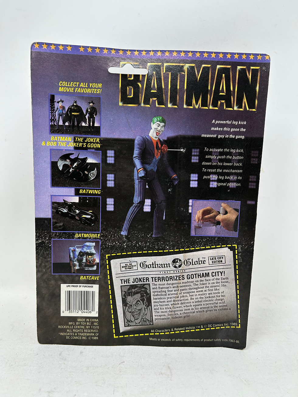 Thumbnail: Batman ‘The Joker’ with squirting orchid 1989 Toy Biz