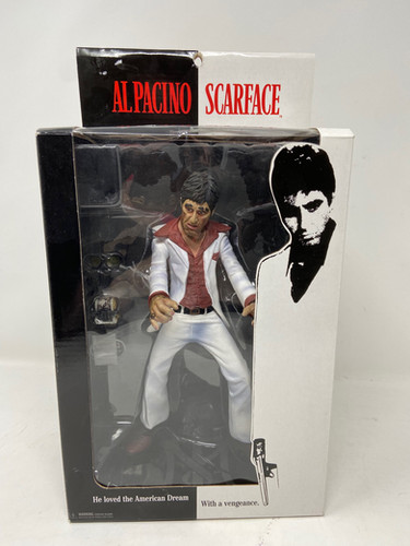 特撮 Scarface 7 Action Figure - The Player in White Suit Scarface The Player 7 Action Figure White Suit, Damaged