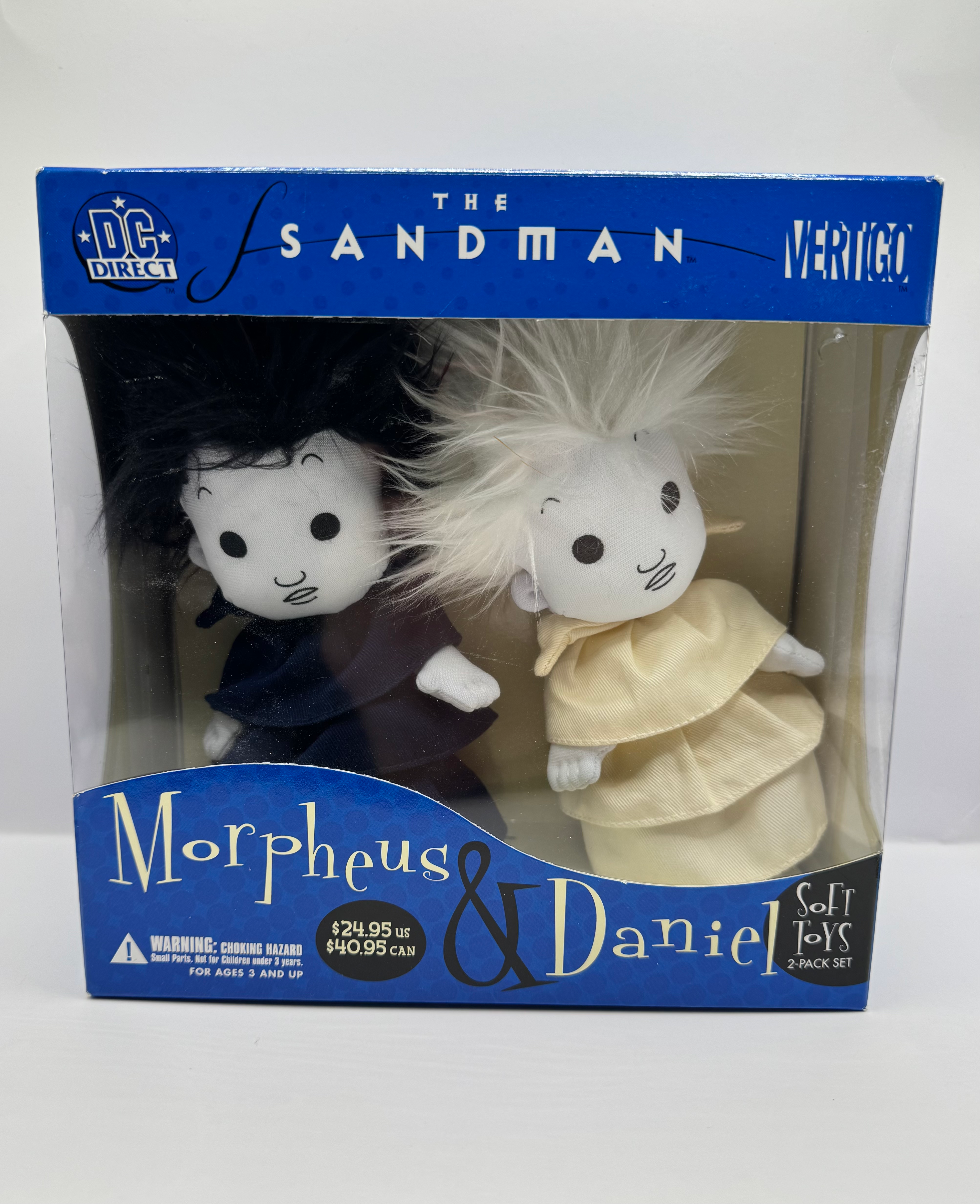 DC Direct The Sandman Morpheus and Daniel 2 pack plushies  