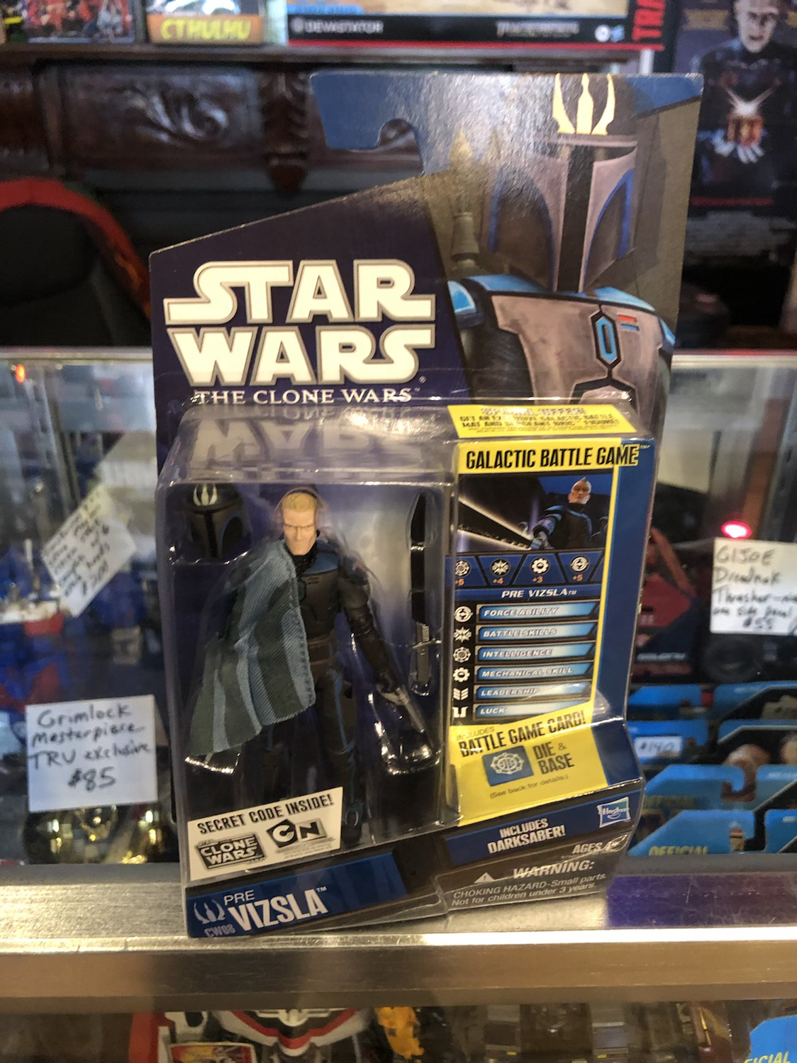 Star Wars  Pre Vizla Clone Wars with Darksaber Hasbro